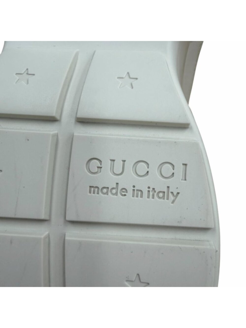 Gucci Sherry Line Leather Ryton Interlocking Sneakers Beige 6.5 - Picture 12 of 13